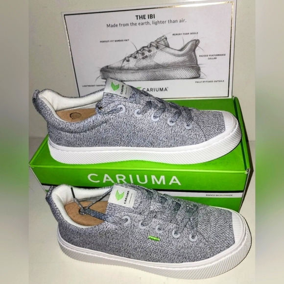 Cariuma Shoes - [SOLD] nisex Cariuma Knit Stone Gray Comfortable Skater Sneaker Shoe W 10, M 8.5